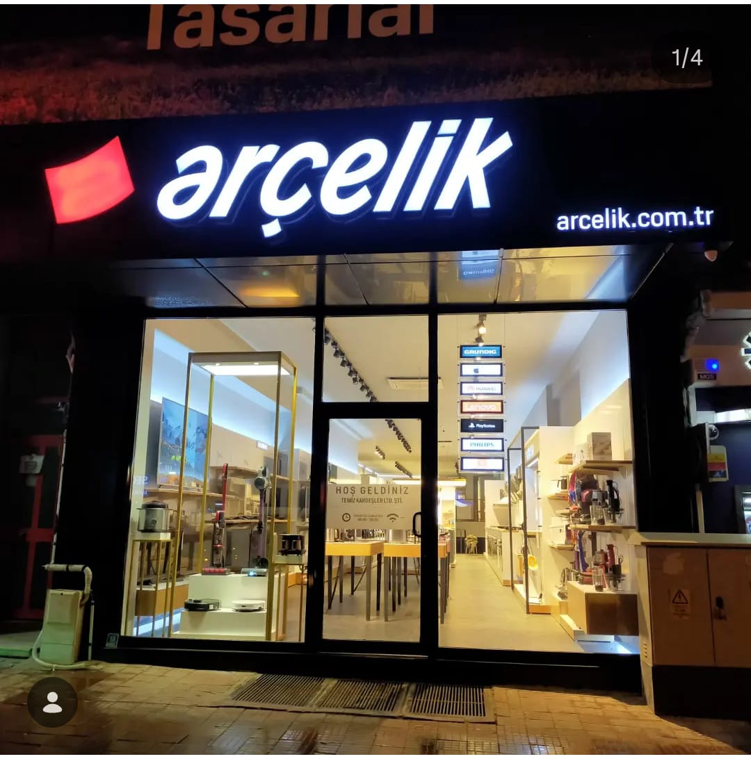 Mağaza cephe ve tabela aydınlatma işi